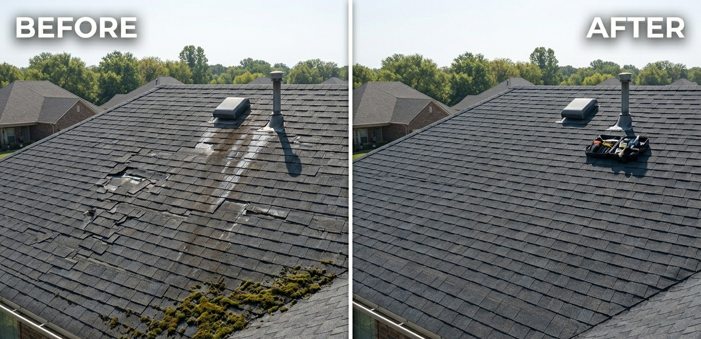 NWA Remodel small roof repair