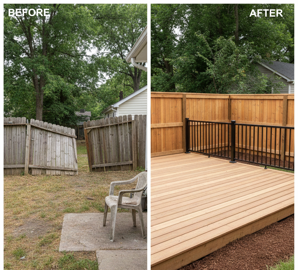 NWA Remodel Fence Deck